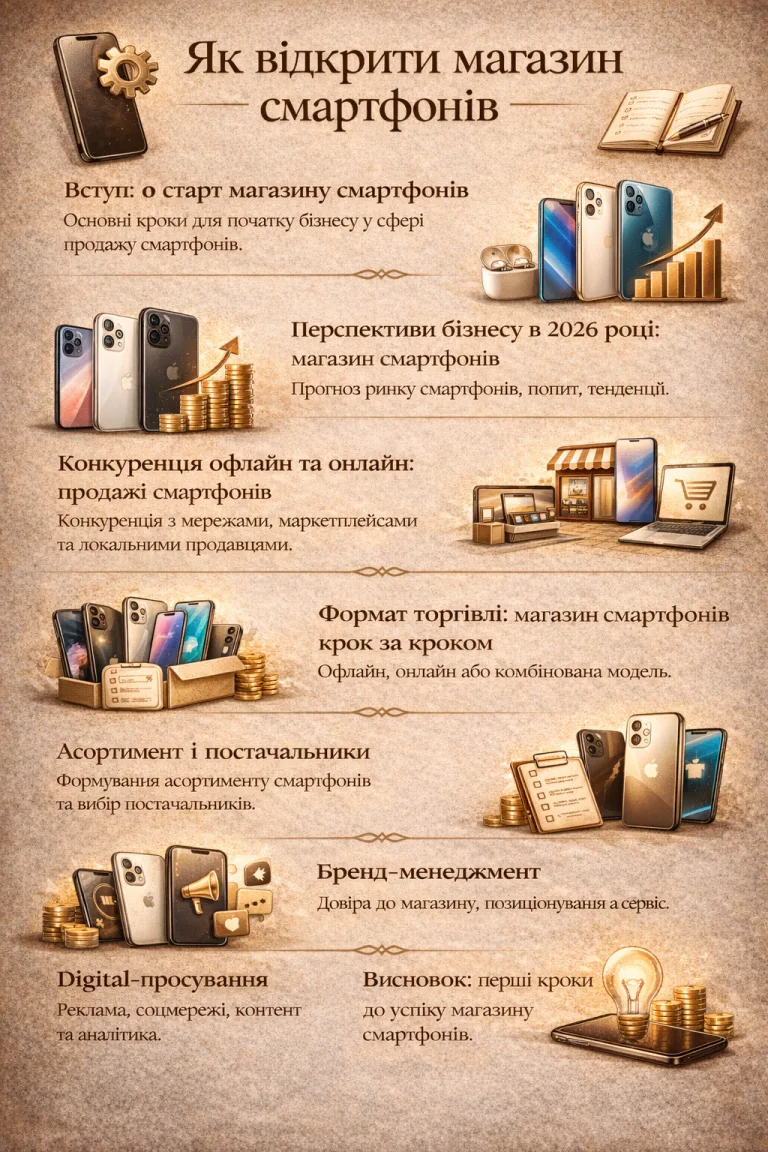 Як відкрити магазин смартфонів