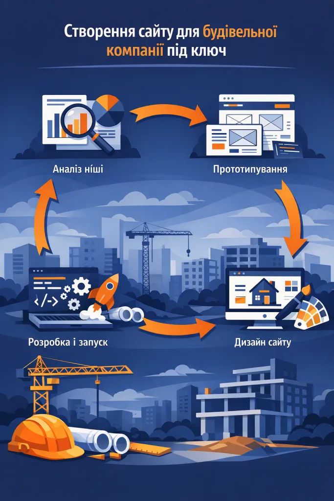 Создание сайта для строительной компании под ключ