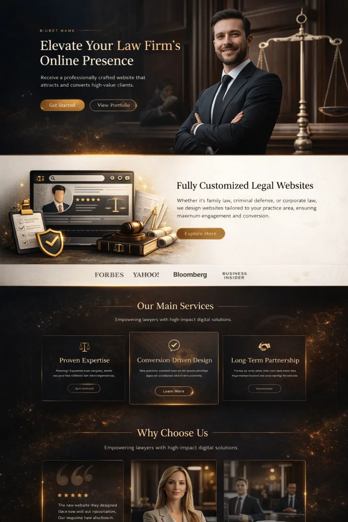 Сайт для юридичних послуг та юридичної консультації